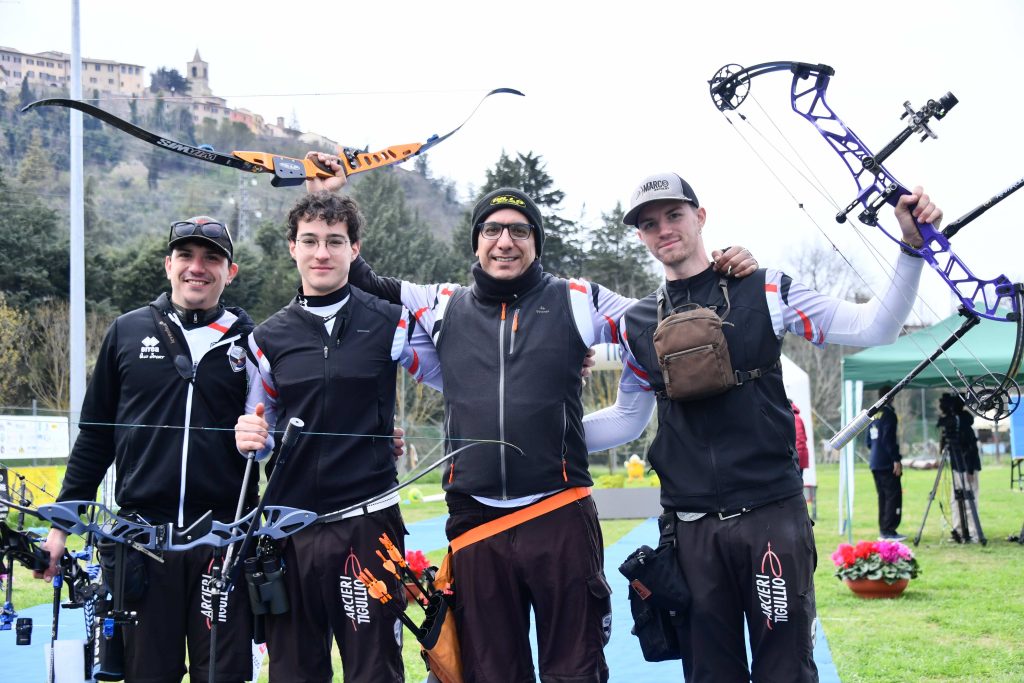 La squadra maschile della ASD Arcieri Tigullio vince il Campionato di Società 2025